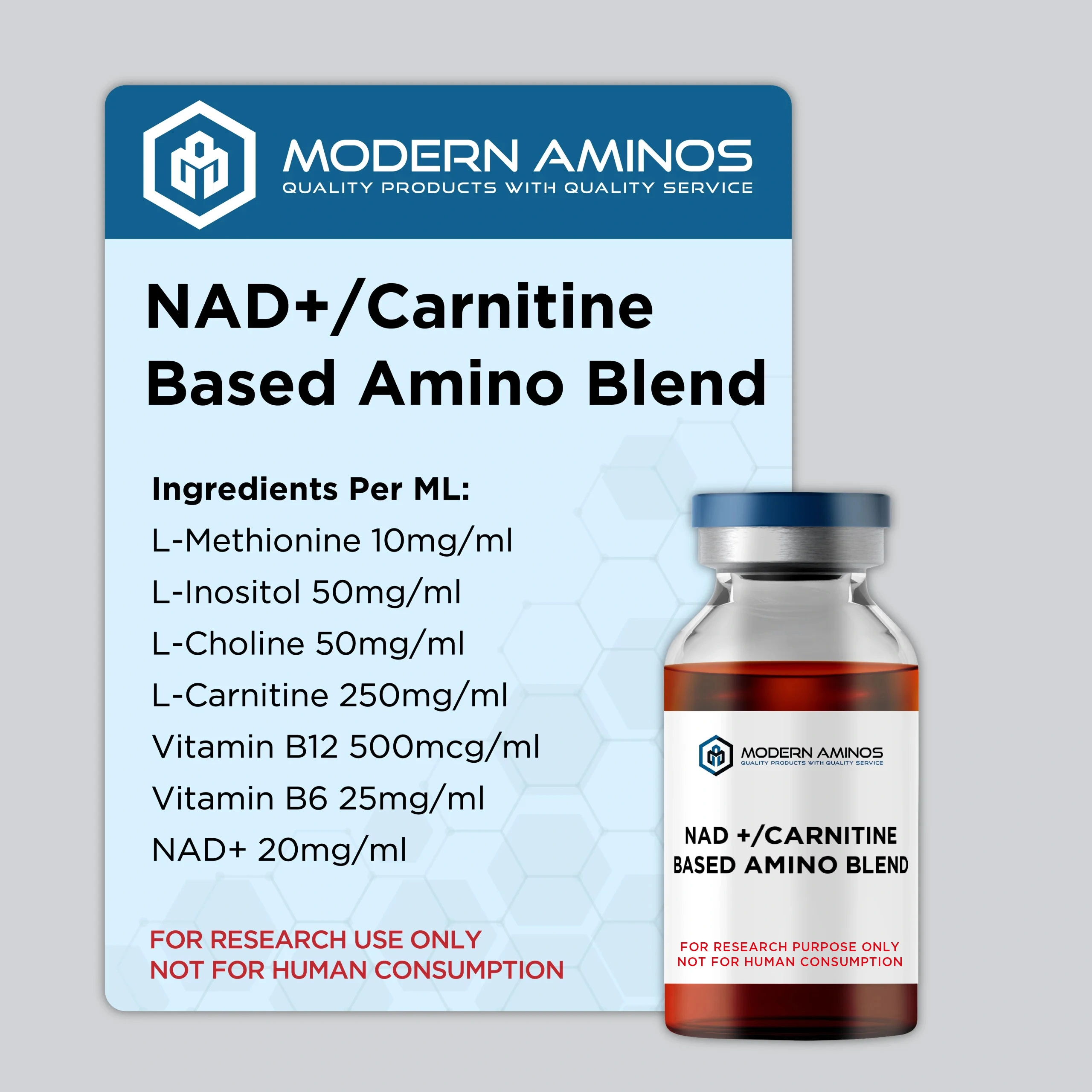 NAD+/Carnitine Based Amino Blend (20ML) NAD+/Carnitine Based Amino Blend (20ML)